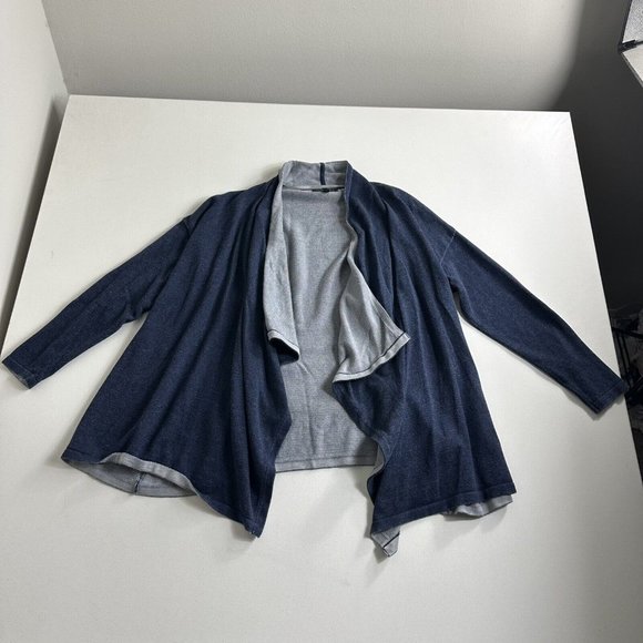 Banana Republic Open Cardigan Cape Women’s‎ Size M/L Blue Long Sleeve Casual - Picture 1 of 7